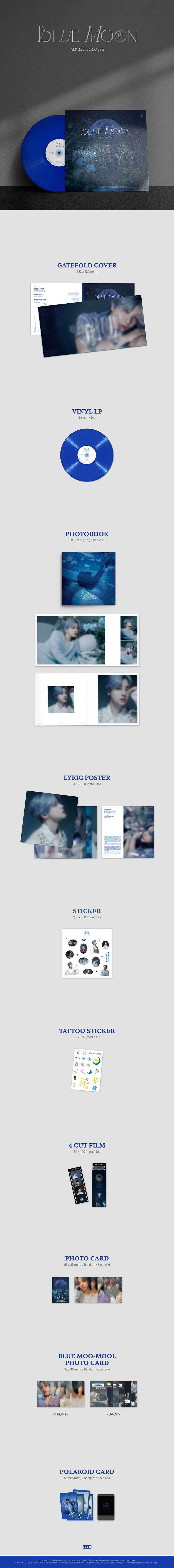JAY - 1ST SOLO pt.2 [BLUE MOON] (LP) | Ktown4u
